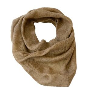 Aritzia Wilfred Tan Mohair Cowl Hood Scarf